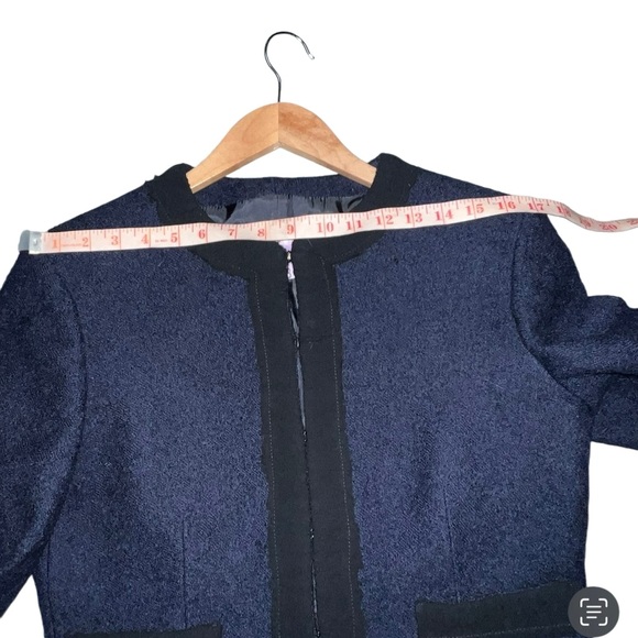 Michael Kors Italy Lady Coat Ruffle Structured Shoulders Blazer Wool Career 10